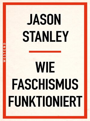 cover image of Wie Faschismus funktioniert